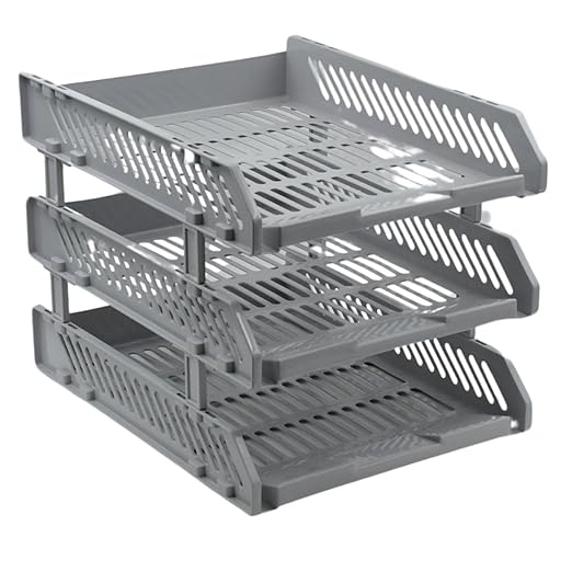 Multifunctional File Rack with Drawers: Desktop Storage for Office  (4/3 Layers)