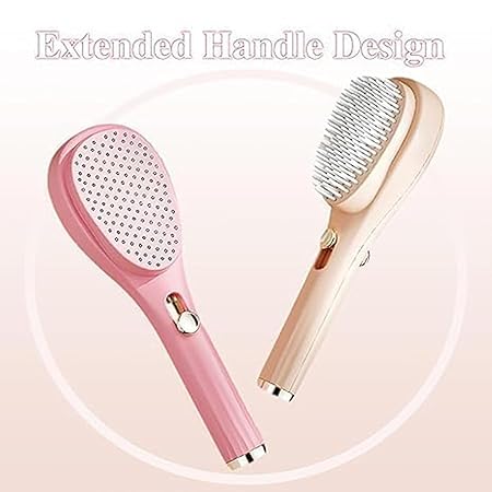 2 IN 1 Self-Cleaning Anti-Static Massage Comb, Self Cleaning Hair Brush, Massage Comb For Hair, Retractable Rotary Lift Self-Cleaning Comb, Women's Hair Styling Tool